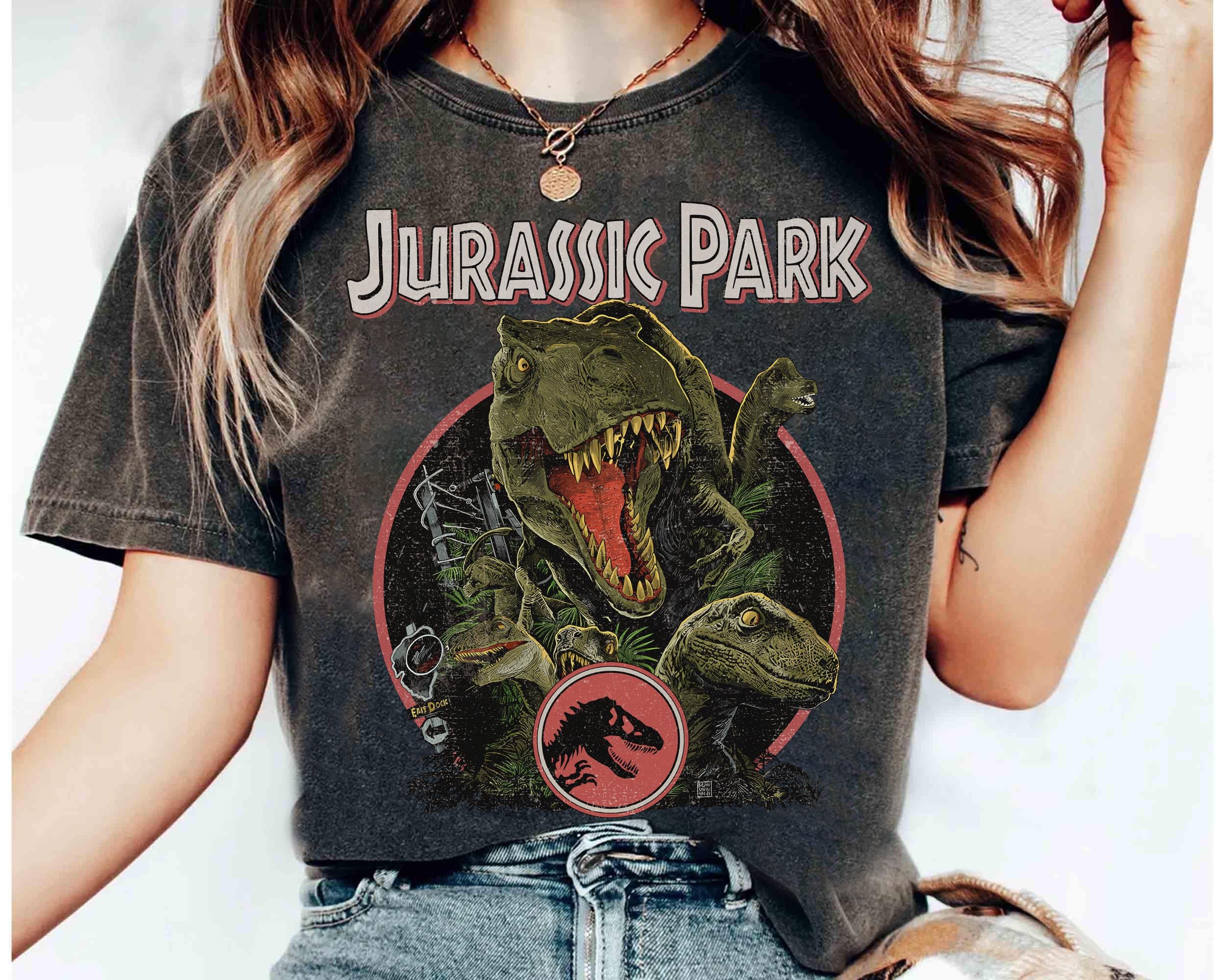 Jurassic Park Comfort Colors Shirts, Jurassic World Shirt, 90s Dino Movie Tee, Tyrannosaurus Shirt, Jurassic Park Dinosaur T-Rex Shirt