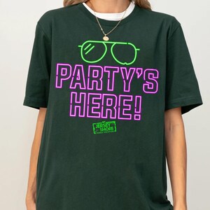 MTV Jersey Shore Party's Here T -Shirt, Vintage Music Television Tee, MTV Logo T-shirt, Retro 80s & 90s Family Matching Tee, Family Trip Tee image 3