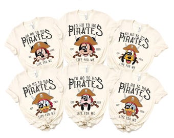 Disney Pirates Shirt, Mickey and Friends Pirates of the Caribbean Disney Cruise Shirt, Mickey Pirates, Yo Ho Yo Ho A Pirate's Life For Me