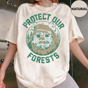 Star Wars Ewok Protect Our Forests Transparent Earth Day Shirt, Ewok Endor National Park Shirt, Vintage Star Wars Forest Camp Tee,Disney Tee