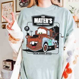 Disney Pixar Cars Tow Mater Towing Service T-shirt, Radiator Springs Tee, Disney Cars Boy's Shirt, Cars Land Shirt, Disneyland Matching Tee image 5