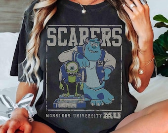 Disney Pixar Monsters University Mike And Sully Scarers Shirt, Vintage Disney Monsters Inc Shirt, Disneyland Family Matching Tee, Epcot Trip
