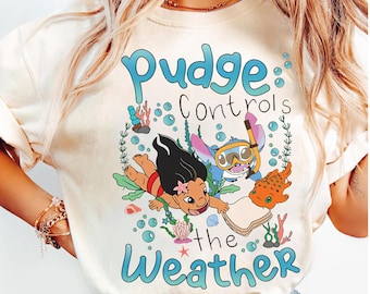 Disney Lilo & Stitch Disney Pudge Controls The Weather Shirt, Lilo and Stitch Shirt, Disneyland Family Matching Shirt ,Magic Kingdom Tee