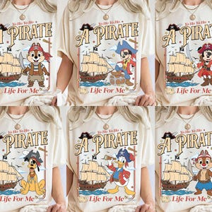 Personalized Disney Pirates Shirt, Yo Ho Yo Ho A Pirate's Life for Me, Pirates of the Caribbean Tee, Disney Cruise Trip, Mickey and Friends