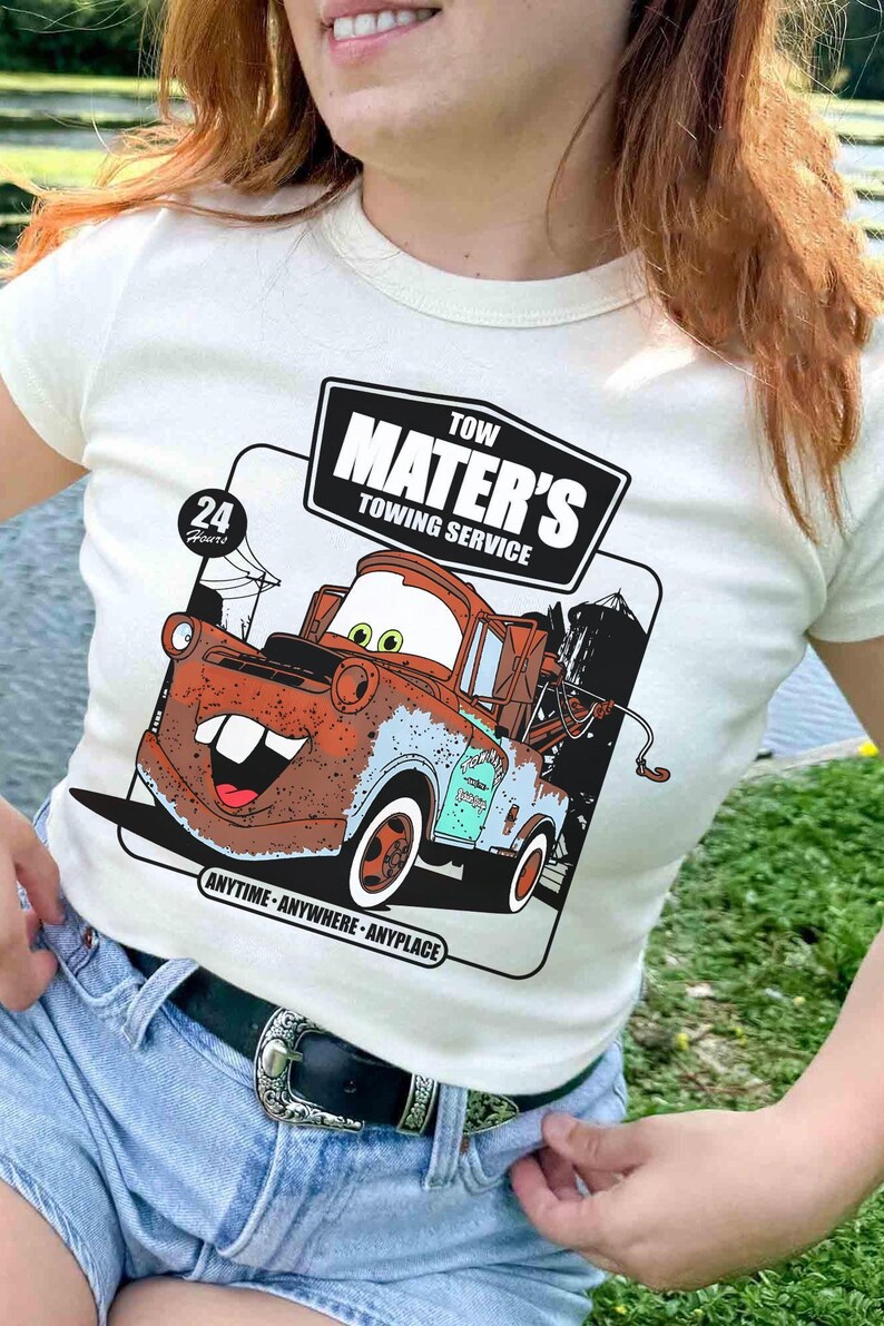 Disney Pixar Cars Tow Mater Towing Service T-shirt, Radiator Springs Tee, Disney Cars Boy's Shirt, Cars Land Shirt, Disneyland Matching Tee image 3