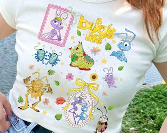 Coquette Bow Disney A Bug's Life Shirt, Watercolor A Bug's Life Mirror Bow Tee, Heimlich Princess Atta Flik Shirt, Disneyland Family Tee