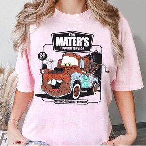 Disney Pixar Cars Tow Mater Towing Service T-shirt, Radiator Springs Tee, Disney Cars Boy's Shirt, Cars Land Shirt, Disneyland Matching Tee image 2