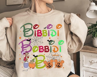 Bibbidi Bobbidi Boo Halloween-shirt, grappig Halloween-shirt, Jaq en Gus Disney Cinderella Halloween-shirt, leuke Disney vakantie 2026 shirts