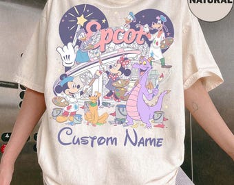 Gepersonaliseerde Mickey and Friends verzinsel Disney Epcot International Festival of the Arts-shirt, Disneyland Trip-outfit-T-shirt, Magic Kingdom