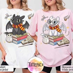 Toothless Vintage Shirt, Epic Universe Toothless Shirt, Toothless Gryff Costume Witch Halloween Shirt, Night Fury Wizard Universal Studios image 2