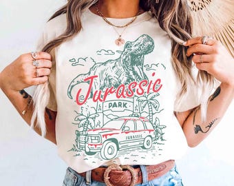 Jurassic Park Shirt, Jurassic World Shirt, Jurassic World Rebirth, Tyrannosaurus Shirt, Jurassic Park Dinosaur T-Rex Shirt, 90s Dino T-shirt