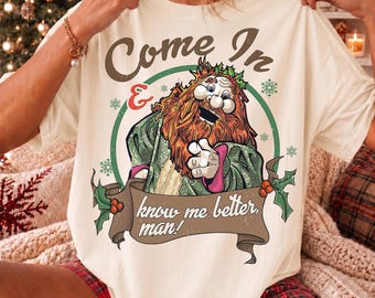 Disney The Muppets Christmas Carol shirt, The Ghost Of Christmas Present Know Me Better Man Shirt, Disney Christmas Matching Family Gift Tee