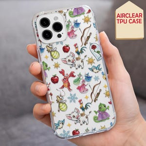 Disney Princess Sidekicks roligt telefonskal, Disney tufft skal för iPhone Samsung, MagSafe-skal, telefongrepp, iPhone 14 15 16 17 Pro Max