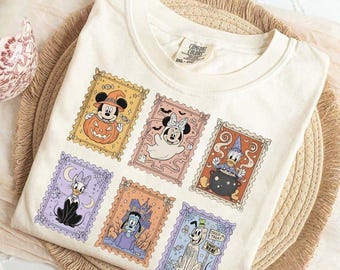 Disney Mickey & Friends Portrait Halloween Shirt, Retro Disney Halloween Tee, Mickey's Not So Scary Party Matching Tee, Disney Halloween Tee