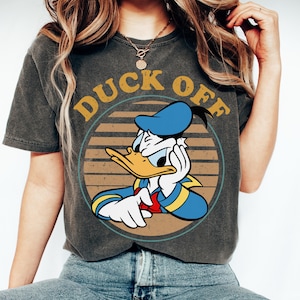 Retro 90s Disney Donald Duck Off Shirt, Disney Grumpy Duck Shirt, Mickey and Friends, Walt Disney&#39;s Grumpy Donald Duck Tee, Birthday Gift