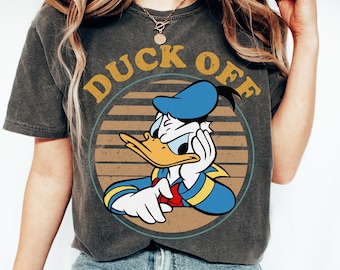 Retro 90s Disney Donald Duck Off Shirt, Disney Grumpy Duck Shirt, Mickey and Friends, Walt Disney's Grumpy Donald Duck Tee, Birthday Gift