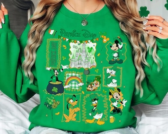 Disney Mickey and Friends Lucky on St. Patrick’s Day Shirt,Magic Kingdom Patricks Shirt, Disney Family St Patty's Day Shirt, Lucky Vibes Tee