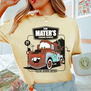 Disney Pixar Cars Tow Mater Towing Service T-shirt, Radiator Springs Tee, Disney Cars Boy's Shirt, Cars Land Shirt, Disneyland Matching Tee image 6