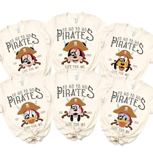 Disney Pirates Shirt, Mickey and Friends Pirates of the Caribbean Disney Cruise Shirt, Mickey Pirates, Yo Ho Yo Ho A Pirate&#39;s Life For Me