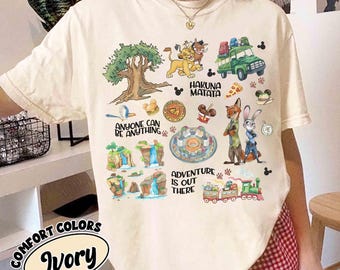Shirt Animal Kingdom, Disney Parks-shirt, Best Day Ever, Zootopia-shirt, Disney-sublimatie, Disney Pandora-avatar, Encanto, Lion King-shirt