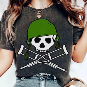 Jackass Military Helmet Skull & Crossbones Logo T-Shirt, Vintage Music Television Tee, MTV Logo T-shirt, Retro 80s 90s Family Matching Tee