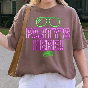 MTV Jersey Shore Party's Here T -Shirt, Vintage Music Television Tee, MTV Logo T-shirt, Retro 80s & 90s Family Matching Tee, Family Trip Tee image 5