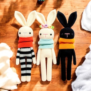 Crochet Pattern Bunny Rabbit, Crochet Bunny Amigurumi Pattern PDF, Amigurumi Easter Rabbit, Cute Animals Pattern, Pattern Easter Bunny