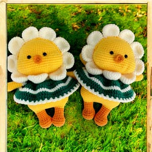Duck With Flowers Crochet Pattern, Amigurumi Duck Pattern, Crochet Stuffed Animal Pattern for Beginners, Quick and Easy Duckling