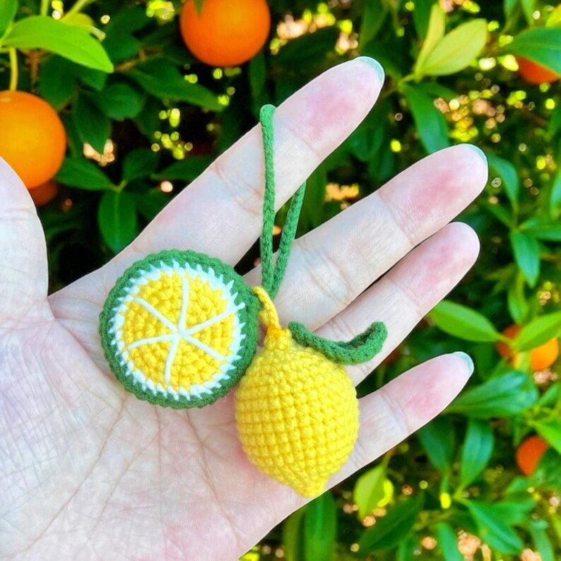 Crochet Pattern Lemon, Crochet Lemon Amigurumi Pattern PDF, Citrus ...
