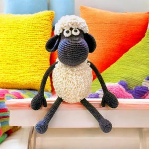 Lamb Crochet Pattern, Crochet Sheep Amigurumi PDF Pattern,  Crochet Sheep Snuggler Pattern, Farm Animal Toy Crochet Pattern