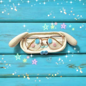 Bunny Eyeglasses Holder Crochet Pattern, Easy Crochet Pattern Rabbit (US term), Crochet Glasses Case, Eyeglass Tray, Case Holder Pattern