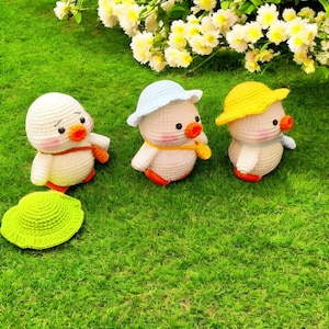 Duck Crochet Pattern, Amigurumi Duck Pattern, Crochet Stuffed Animal Pattern for Beginners, Quick and Easy Duckling, PDF Download