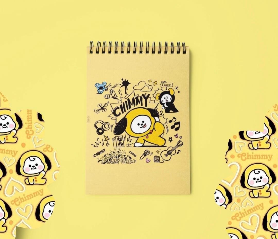Bt21 Rj Notepad Mini So BT21 Mini Notebook A6 Planner BTS Kpop Stationery - Etsy