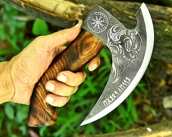 Pizza Cutter - Handmade Carbon Steel Pizza Wheel with Ash Wood Handle