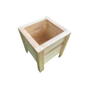 Nieuwe handgemaakte cederhouten plantenbak