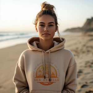 Women&#39;s Premium Sea Rebelle Surf Hoodie - Sunset Glow