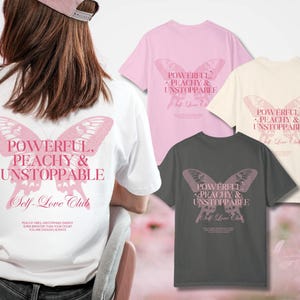 Self Love Club Shirt | Aesthetic Graphic Tee, Positive Affirmation Shirt, Mental Health T-Shirt, Inspirational Gift for Her , Vintage, Pink