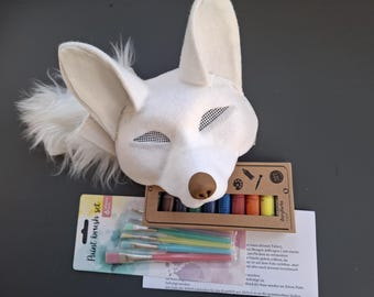 Handmade Therian Mask for Quadrobics & Cosplay, Custom Cat Mask, Unique Gear, Handmade Therian Mask, Gift for Therian / Fox mask