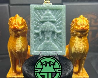 Laos Elephant Jade Pendant