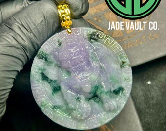 Jade Foo Dog Fu Dog Pendant