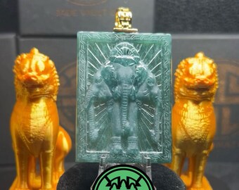 Laos Elephant Jade Pendant