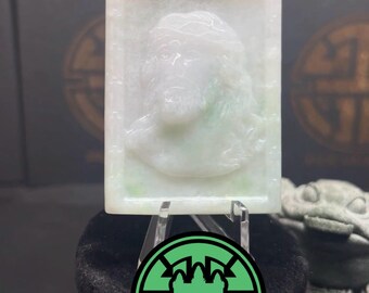 Jesus Jade Pendant