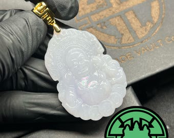 Jade Laughing Buddha Pendant
