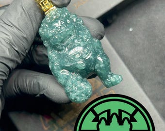 Jade Foo Dog Fu Dog Pendant