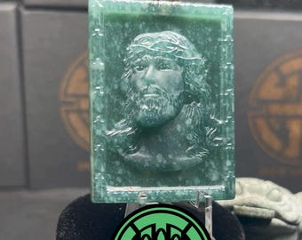 Jesus Jade Pendant