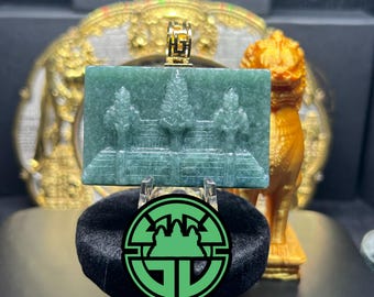 Cambodian Angkor Wat Jade Pendant