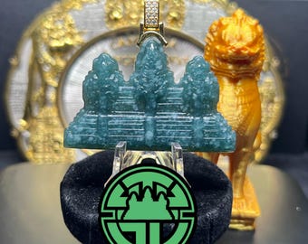 Cambodian Angkor Wat Jade Pendant