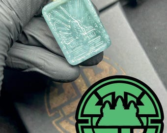 Cambodian Angkor Wat Jade Pendant