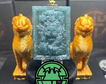 Jungle Tiger Jade Pendant