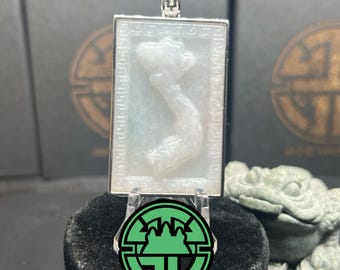 Vietnam Country Jade Pendant Silver Wrapped